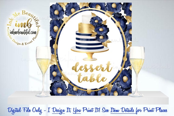 PRINTABLE Dessert Sign, Bridal Shower Poster, Rustic Wedding Printable, Brunch and Bubbly, Countdown, Bridal Brunch Il_570xn