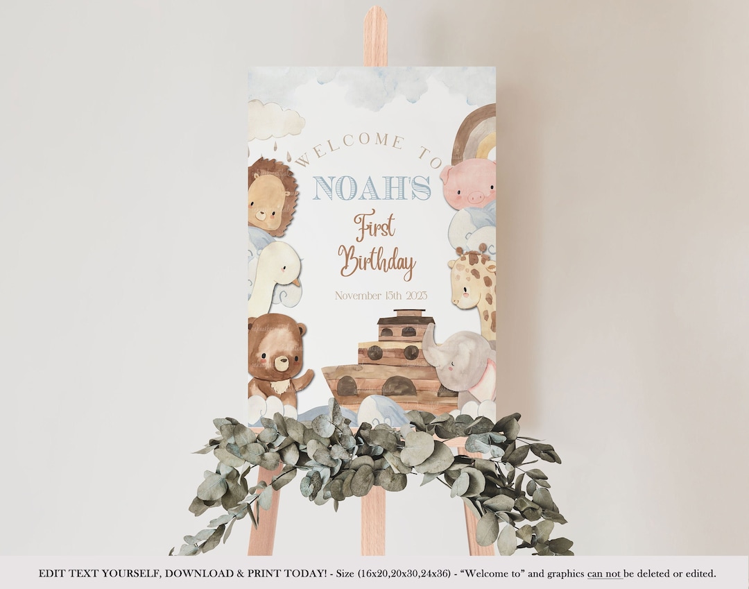 Noah's Ark Baby Shower Advice Cards – Pack Of 50 With 5x7" Sign, Boho Animal Gender Neutral Decor