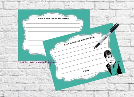 PRINTABLE Baby Shower Digital Advice Cards, Best Wishes Wedding Sign, Guestbook Sign, Advice Cards Il_570xn