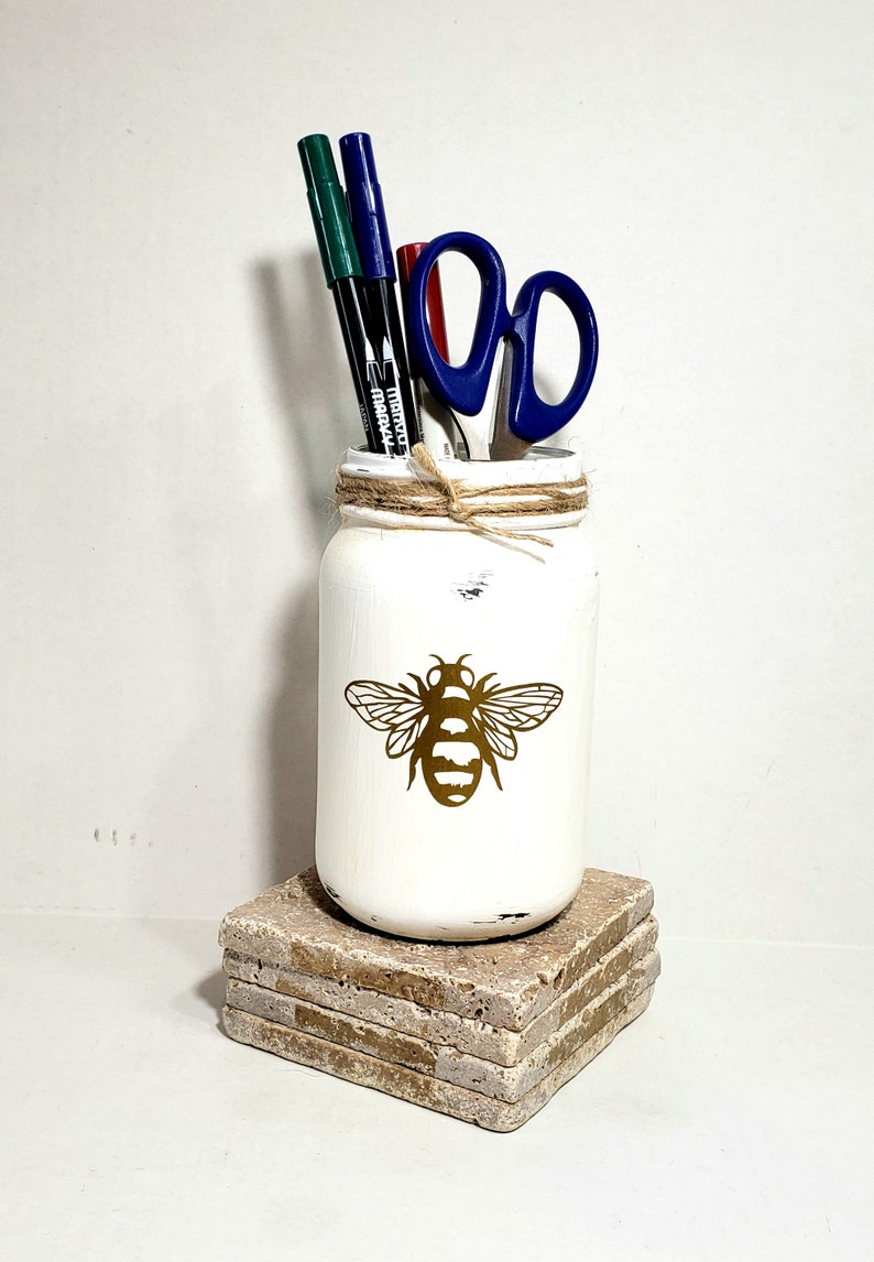Honeybee Pencil Holder Bumblebee Gifts Teacher Gift Gifts Etsy