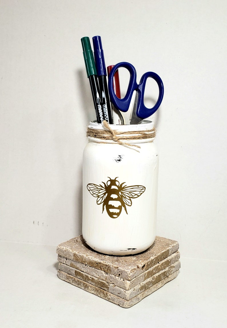 Honeybee Pencil Holder Bumblebee Gifts Teacher Gift Gifts Etsy