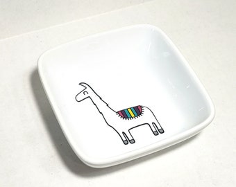 llama ring dish, llama gift, jewelry holder, gifts for her, no drama llama, ring holder, gifts for llama lovers, jewelry dish, gift for girl