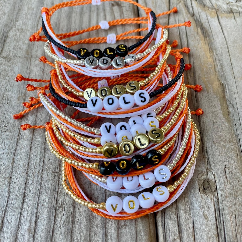 Tennessee Vols String Bracelet Custom / University of Tennessee