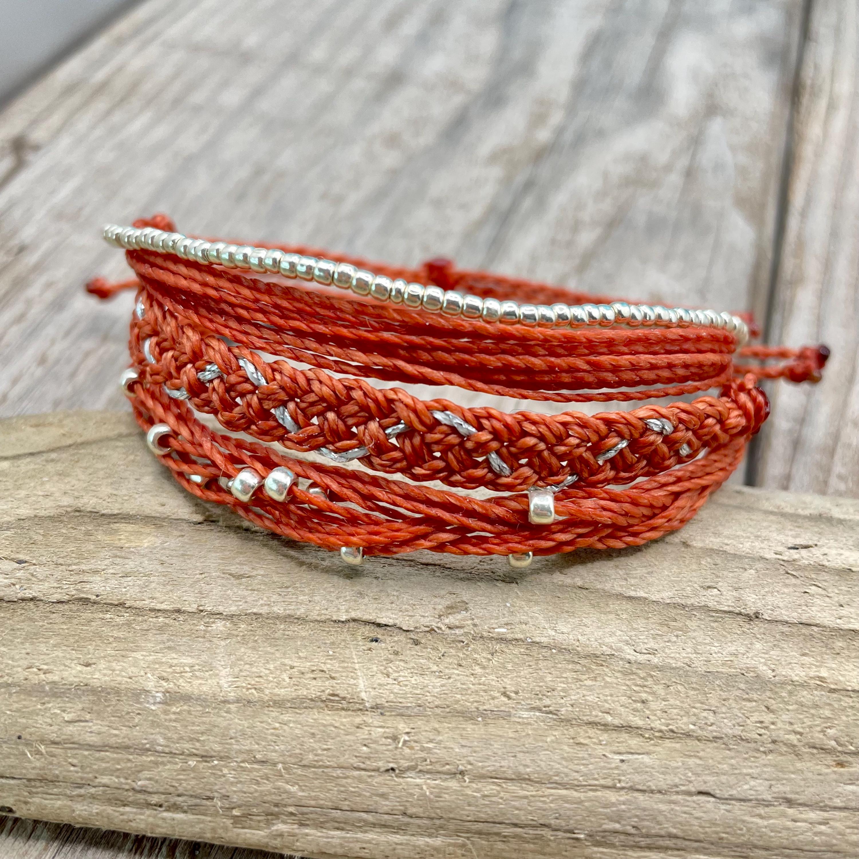 String Brcelets Pack of 3 Adjustable String Bracelets / Wax String Bracelet Set ...