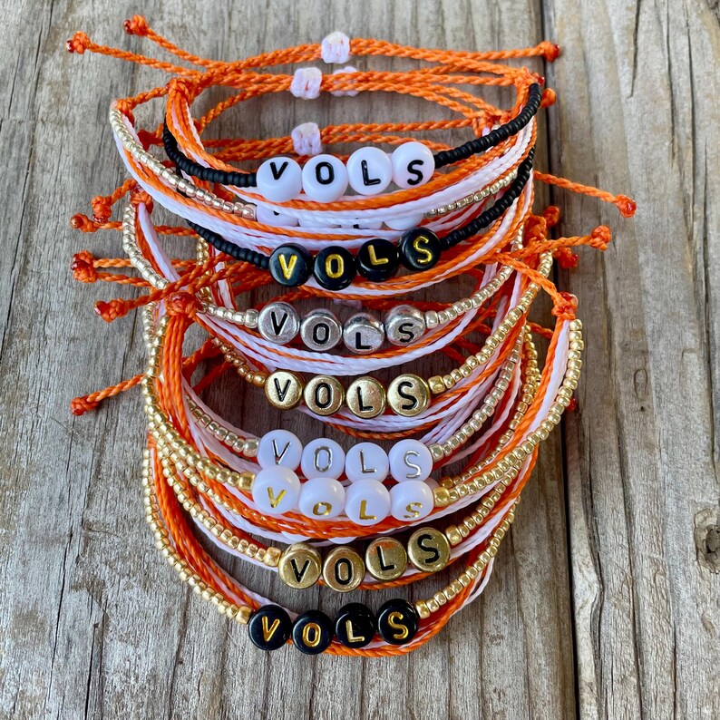 Tennessee Vols String Bracelet Custom / University of Tennessee