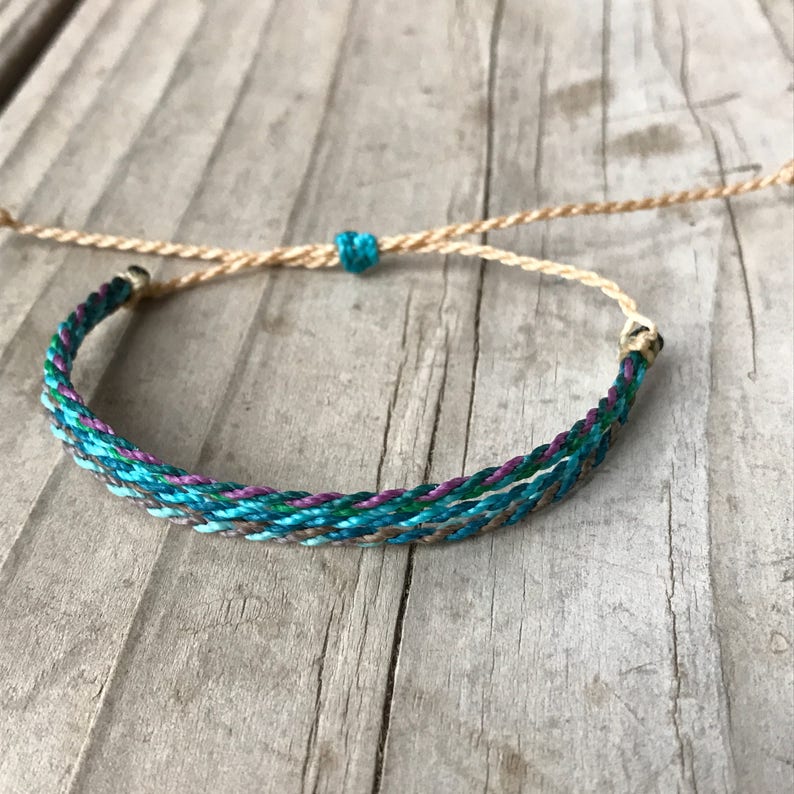 Custom String Bracelet Wax String Bracelet Stackable Etsy