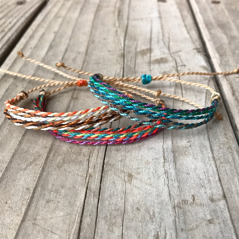 Custom String Bracelet Wax String Bracelet Stackable Etsy