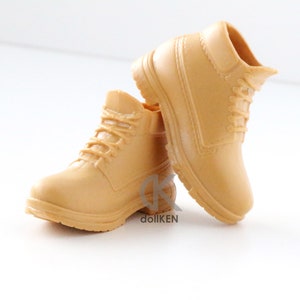 dollKEN 1:6 male doll 1 pair TIMBERLAND STYLE BOOTS 1 pair Solid colour