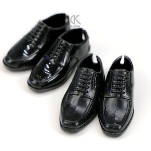 dollKEN 1:6 male doll BLACK DRESS SHOES