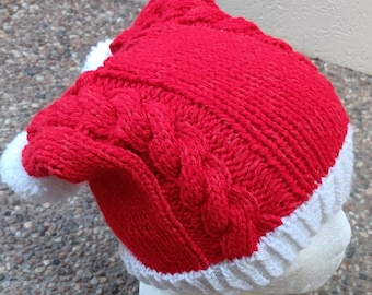 Summer, cotton double tailed Santa hat, Penny from Big Bang, vegan, hand made in Australia