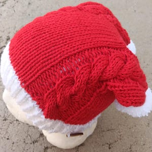 Cotton Blend summer Santa Hat with two tails - Big Bang TV Series, Vegan