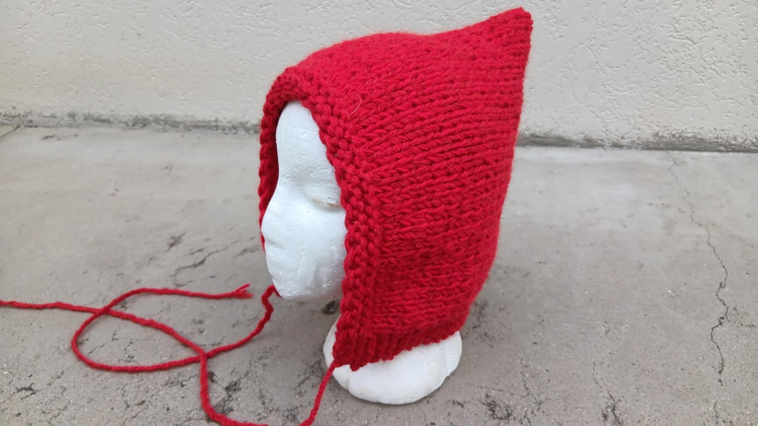 Handmade Wool Blend Hood: Little Red Riding Hood Costume for Medieval ...