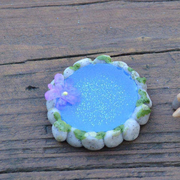 Gazing Pool for use in a Fairy Garden or other Miniature Scene