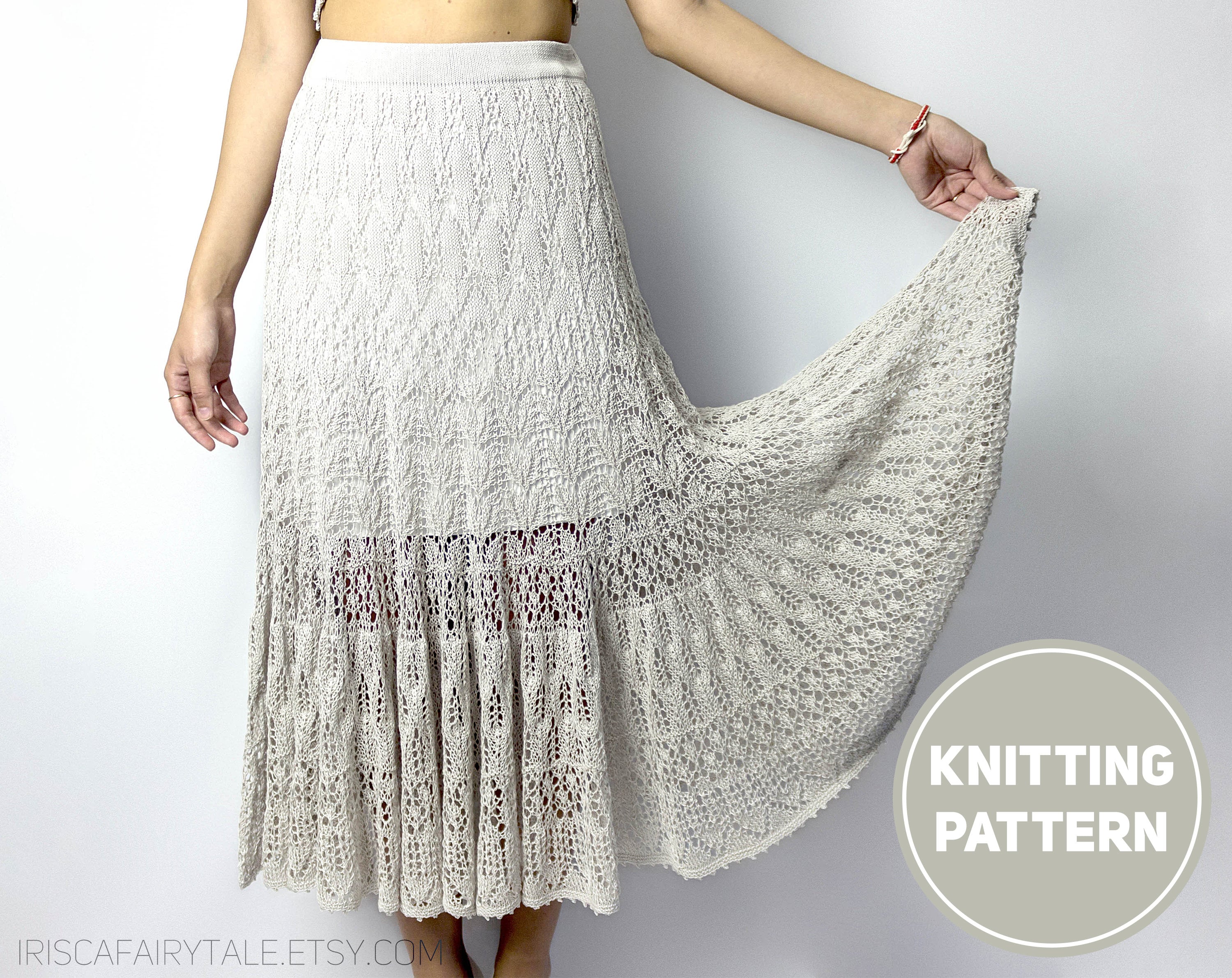maxi skirt knitting pattern