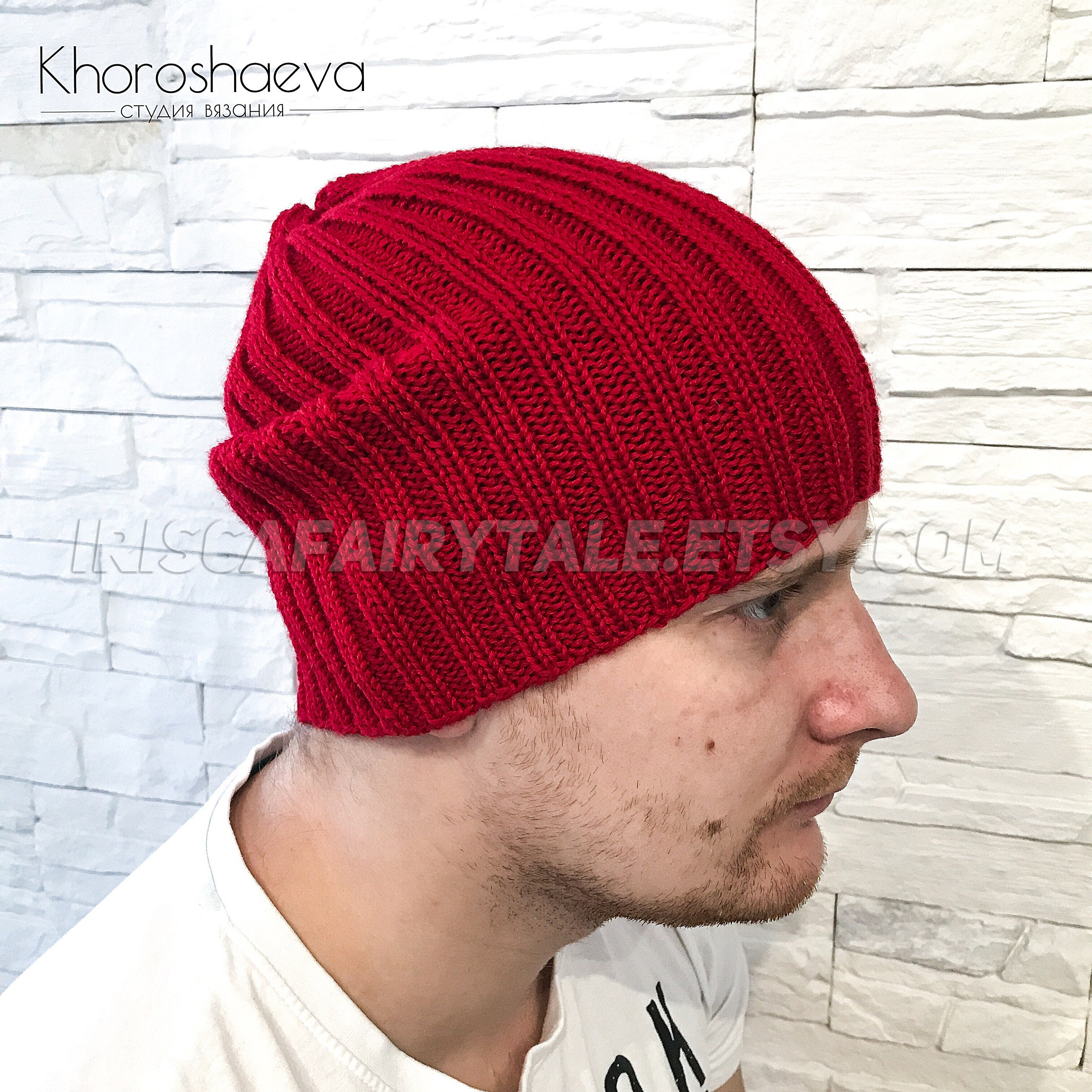 Free Ribbed Beanie Knitting Pattern // Easy Knitted Ski Hat Etsy