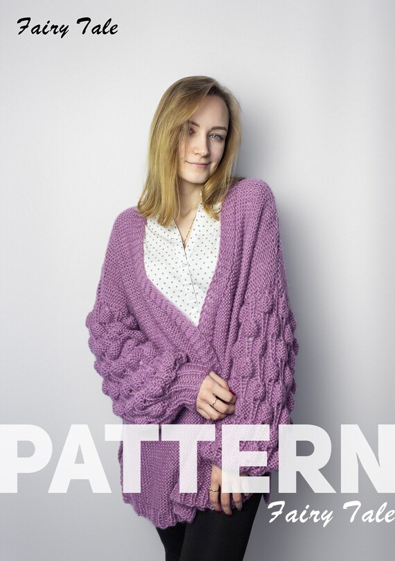 Balloon Sleeve Sweater Knitting Pattern