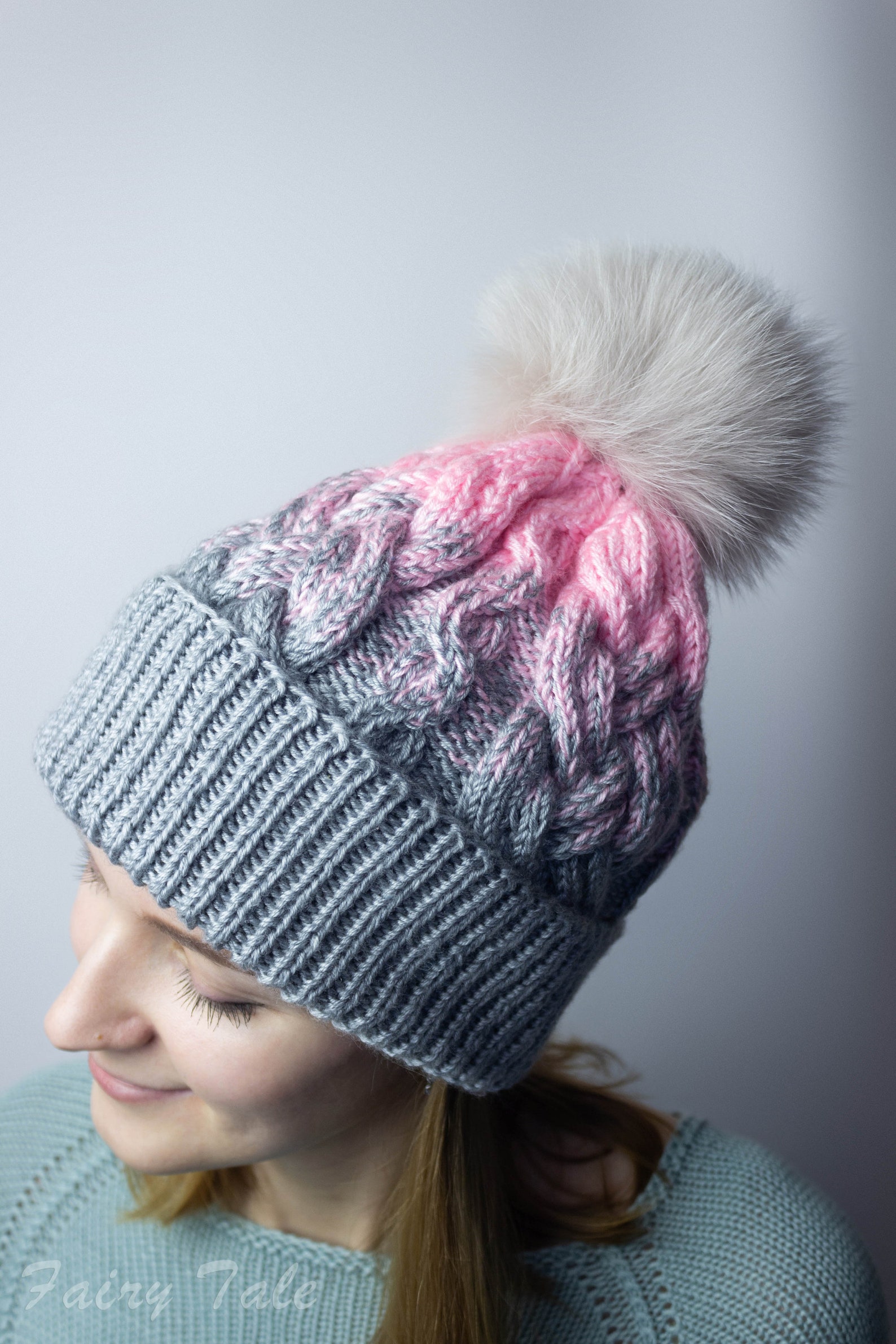 Chunky Cable Beanie Knitting Pattern // Knitted Braided Hat // Etsy