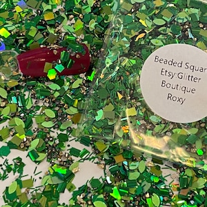 Beaded Square Specialty Glitter, Chunky Glitter, Cosmetic, Gel Nail Glitter, Nail Art, Resin Molds, Acrylic Nails, Cosmetic,Craft