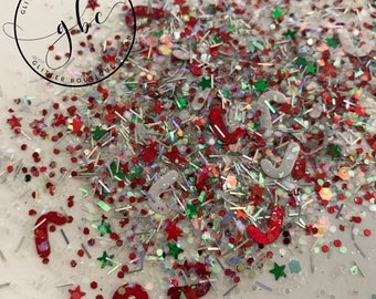 Candy Cane Glitter Nail High Quality Glitter Shining Nail Glitter Nail Art Glitter Craft Glitter Mix Nail Glitter Mix Chunky Glitter