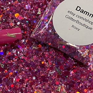 Damn Specialty Glitter chunky glitter, chunky mix, gel nail glitter, nail art, resin molds, keychains, Solvent Resistant,craft glitter