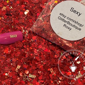 Sexy Specialty Glitter, Chunky Glitter, Cosmetic, Gel Nail Glitter, Nail Art, Resin Molds, Acrylic Nails, Cosmetic,Craft Glitter
