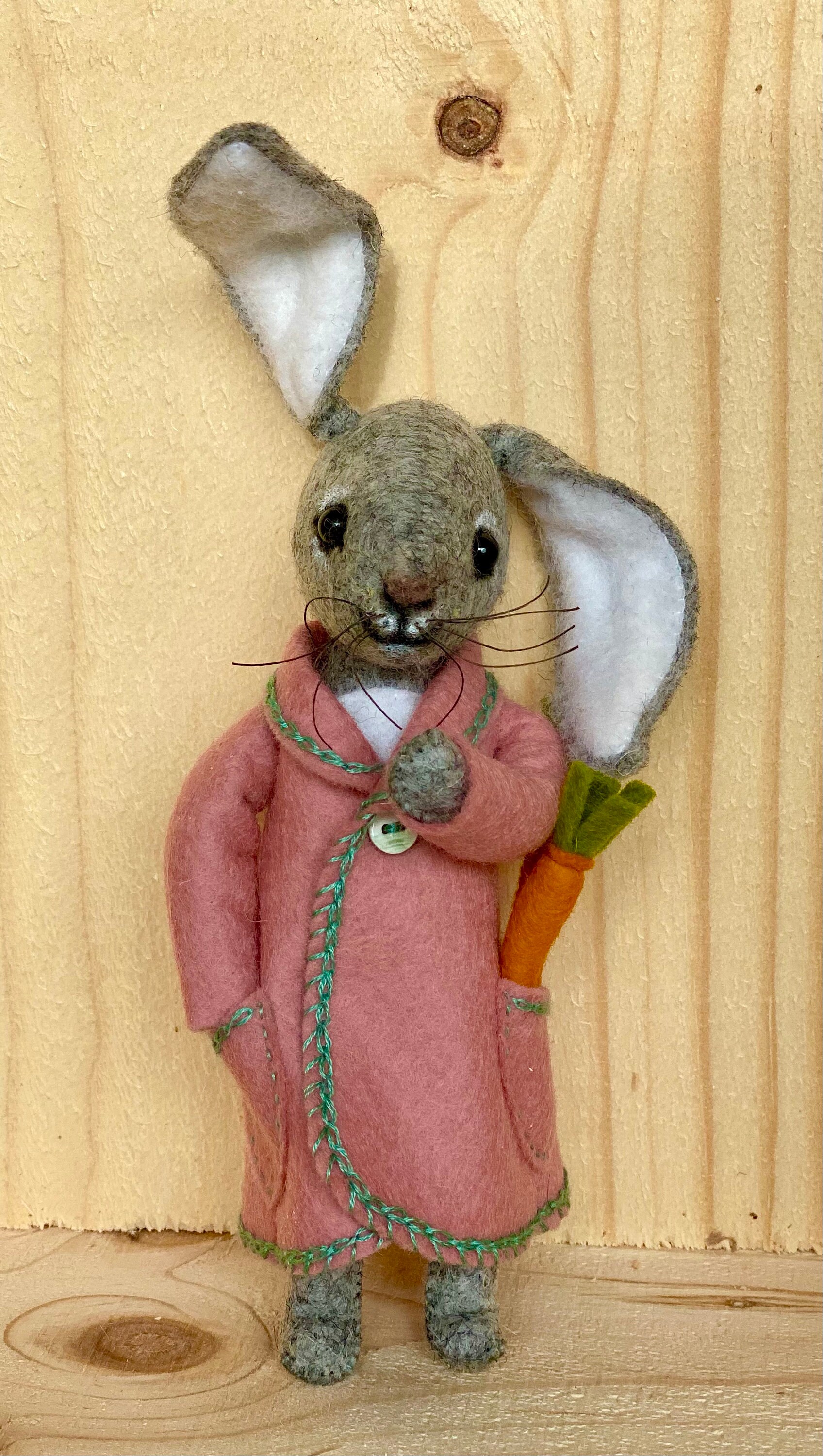 Nibbles the Rabbit Easter Bunny Collectible Wooley Cute Etsy