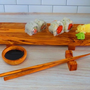 Sushi lover set, Sushi board, chopsticks and chopsticks rest, free and fast shipping, US seller.