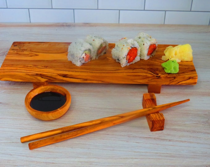 Sushi lover set, Sushi board, chopsticks and chopsticks rest, free and fast shipping, US seller.
