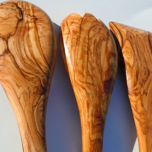 Olive wood utensils set,spoon,spatula,spork,free shipping,amazing value and finish,US seller