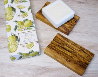 Olive wood set of 2 soap stands, soap dish, olivewood soap holder, free shipping, US seller, amazing finish.