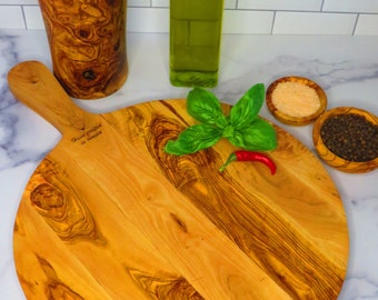 charcuterie board with handle, Olive wood, free expedited shipping, US seller.