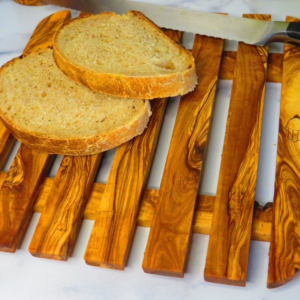 Olive wood bread cooling rack, Bread carving rack, free and fast shipping, US seller