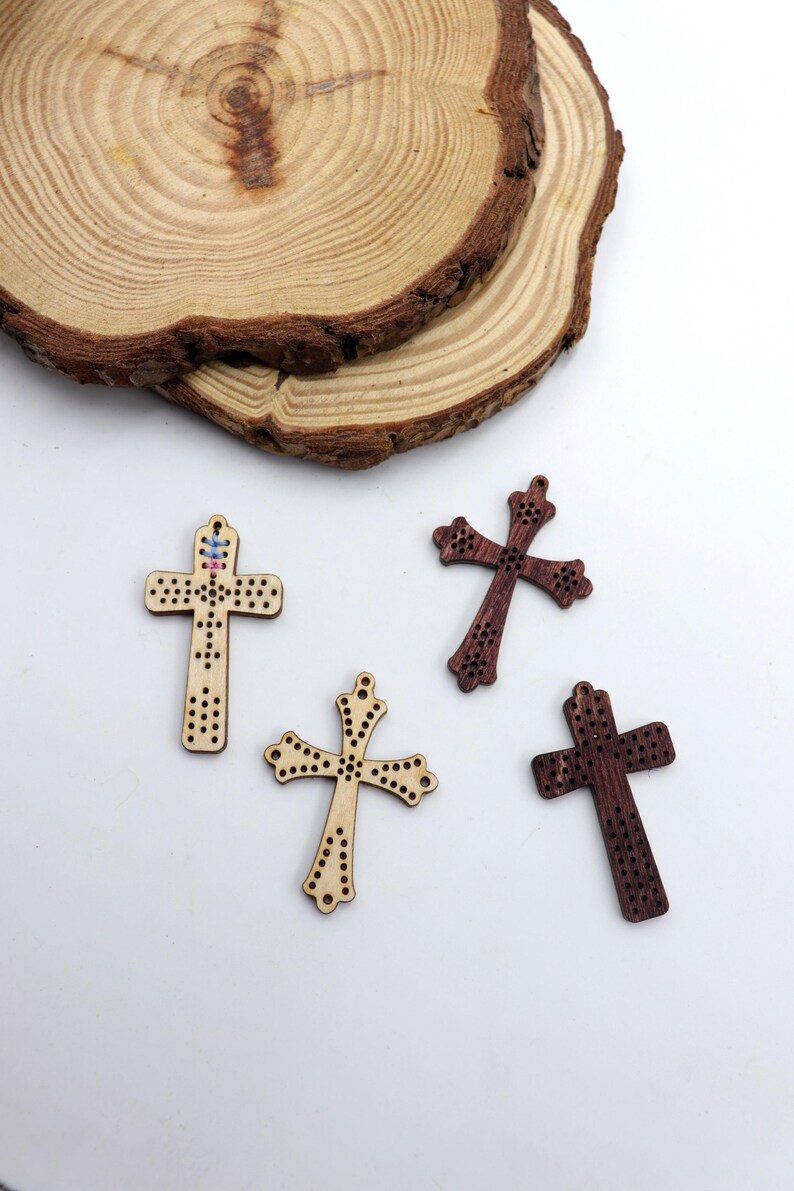 Cross Embroidery Earring Laser Cut File: SVG DXF PDF (digital Download ...