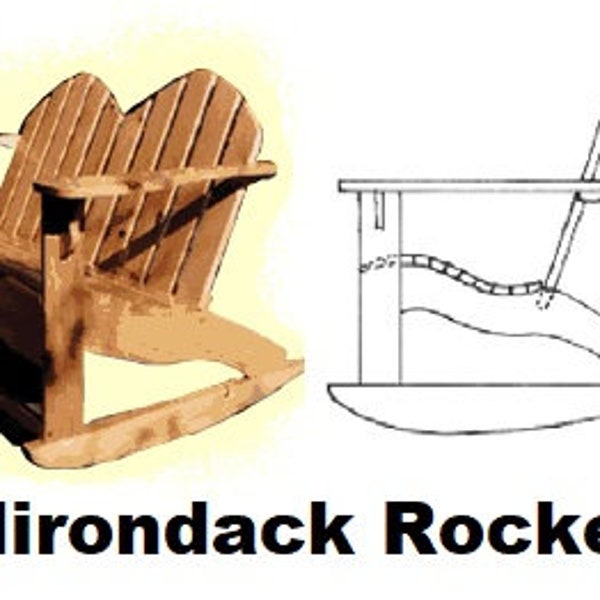 Adirondack Rocking Chair Easy to build #113