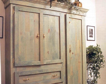 How to Build a Rustic Armoire Complete Digital PDF Plans Instant Download Easy Build