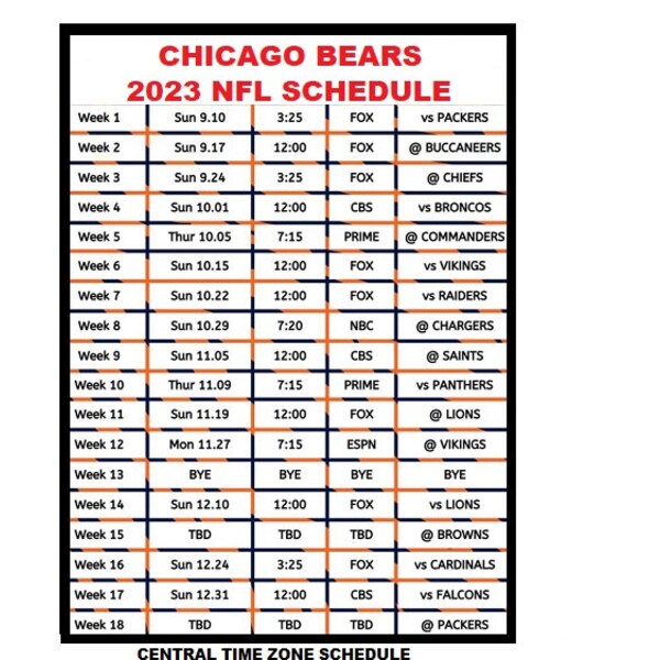 Chicago Bears 2025 Etsy