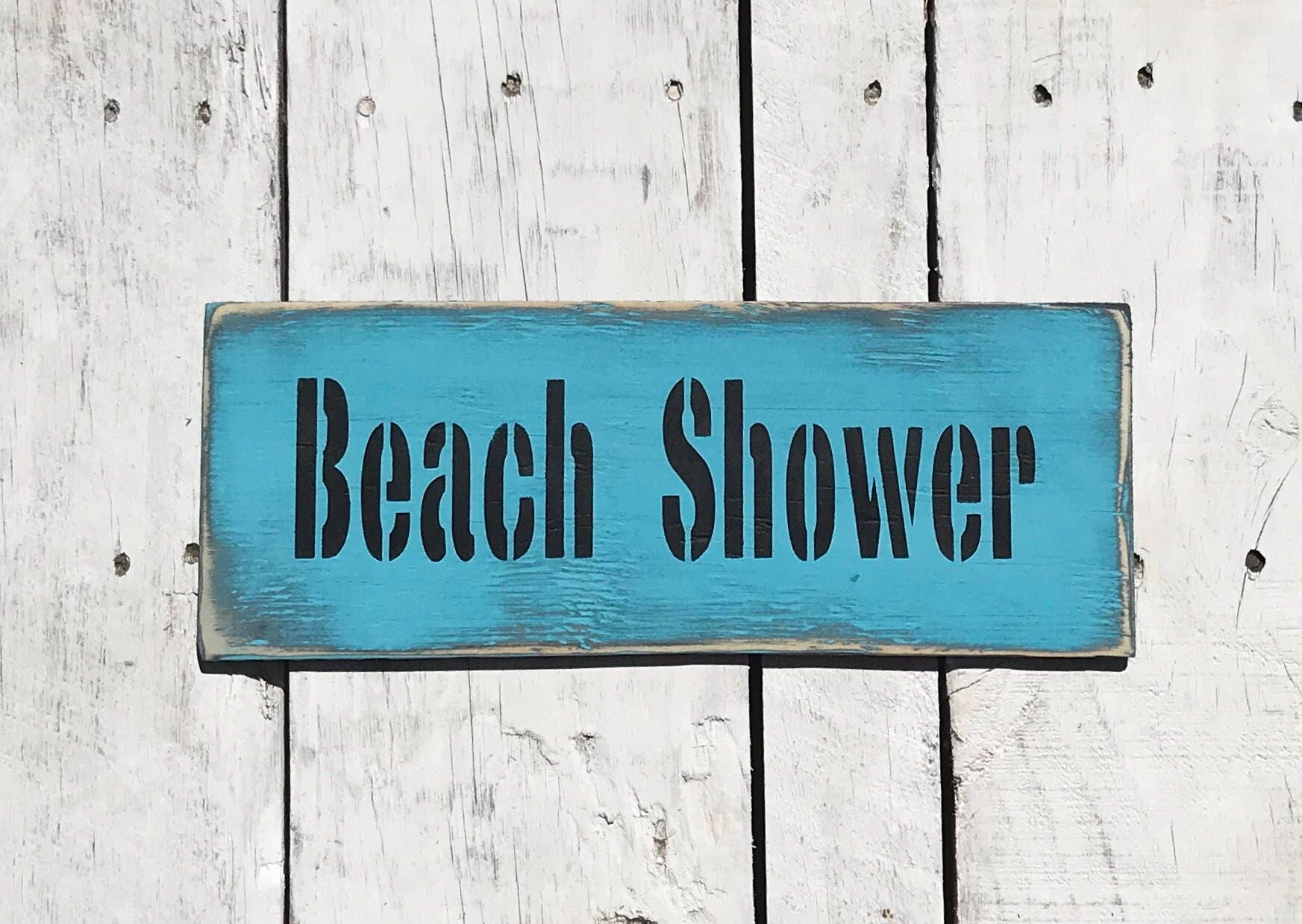 Beach Shower Sign Bathroom Signs Bathroom Accessories Funny Etsy