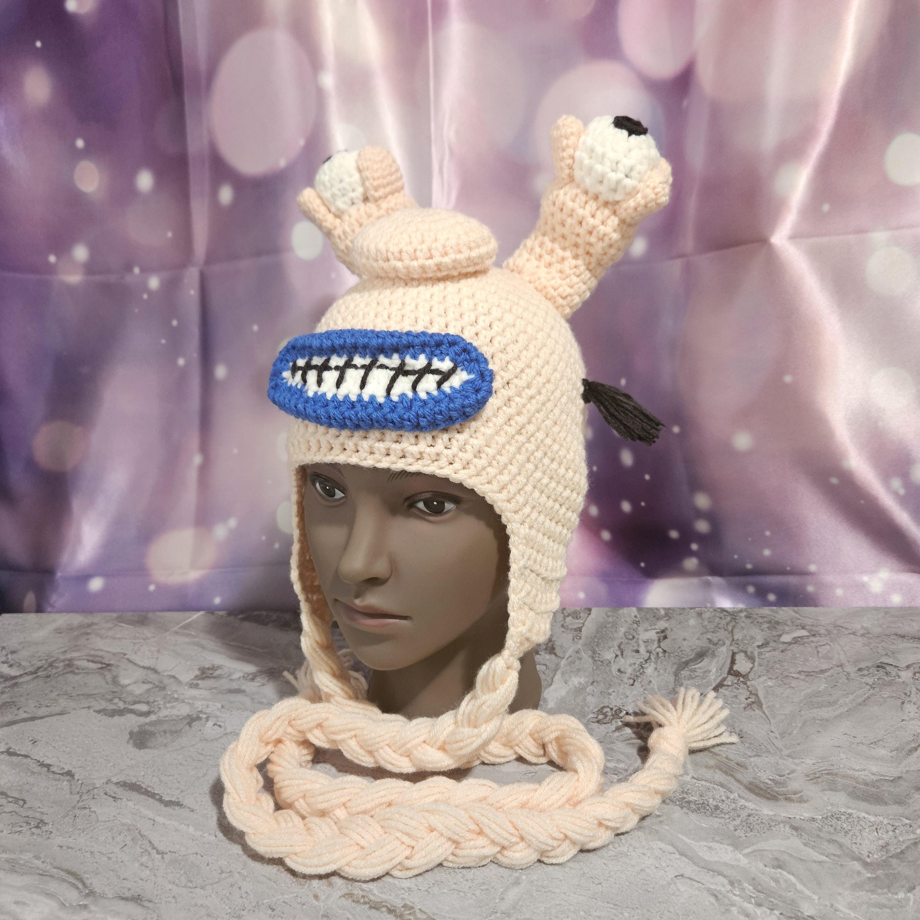 Premade Crochet Krumm Aaahh Real Monsters Large Sized Character Hat With  Ear Flaps and Strings - Etsy