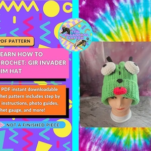 Crochet Pattern for Gir Invader Zim Hat | PDF Download Only |