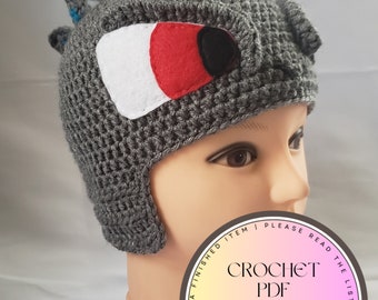 Pattern for Crochet Burning Godzilla inspired Character Hat | PDF Download Only |