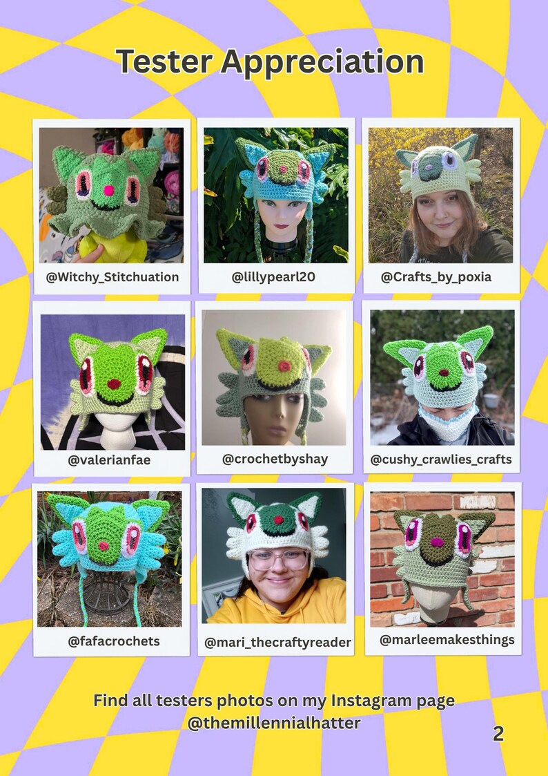 Crochet Pattern for Grassy Feline Monster Hat | PDF Download Only | image 6