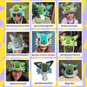 Crochet Pattern for Grassy Feline Monster Hat | PDF Download Only | image 5
