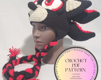 Pattern for Crochet Sonic and Friends Shadow inspired Character Hat | PDF Download Only |