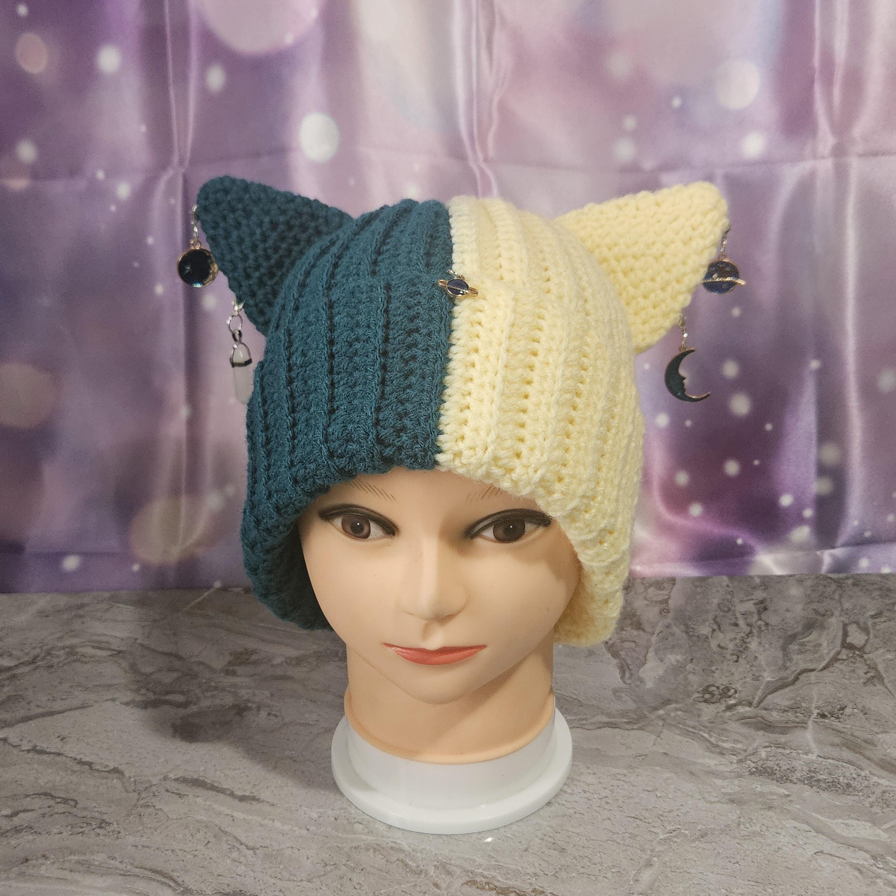 Teal Slouchy Beanie - Etsy display picture 3