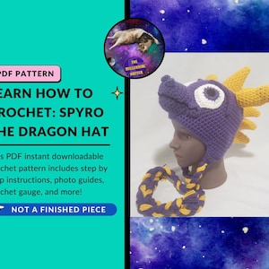 Anleitung für Snapro der Drache inspirierte Charakter Hut | Nur PDF-Download |