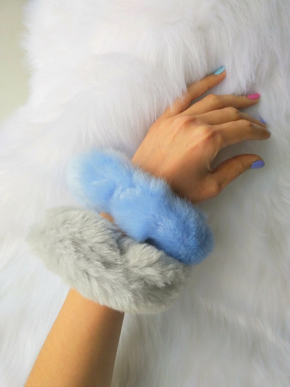 Fuzzy Scrunchies Fuzzy Hair Ties Scrunchies Pack Fuzzy Hair Etsy