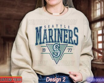 Seattle Baseball Sweatshirt | Vintage Seattle baseball Sweatshirt | Baseball Fan shirt | Seattle Mariners  Sweatshirt | EST 1977