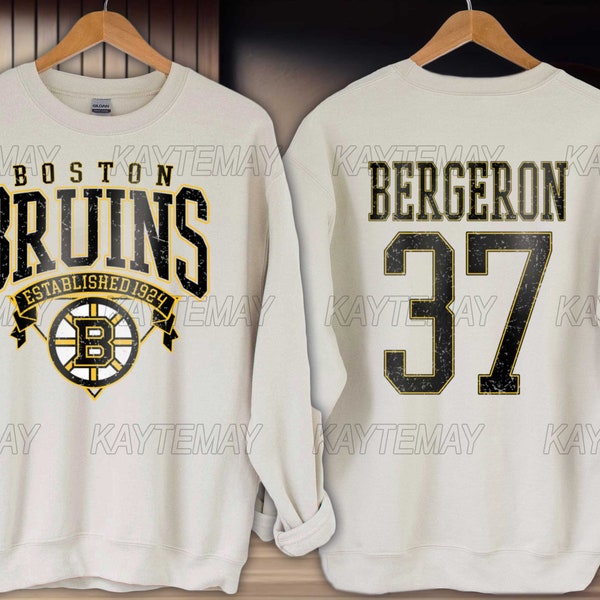 Vintage Boston Bruins Sweatshirt | Patrice Bergeron shirt | Boston Hockey Fan shirt | Bruins Hockey Sweatshirt | David Pastrnak shirt