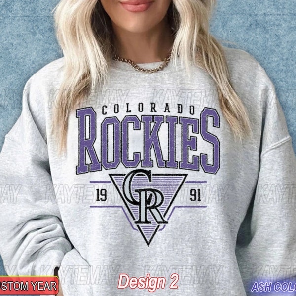 Colorado Baseball Sweatshirt | Vintage Colorado baseball Sweatshirt | Baseball Fan shirt | Colorado Rockies Sweatshirt | EST 1991