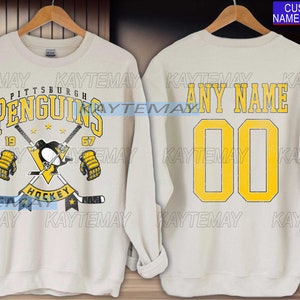 Vintage Pittsburgh Penguins Sweatshirt Sidney Crosby shirt Pittsburgh Hockey shirt Penguins Hockey Sweatshirt Evgeni Malkin shirt image 2